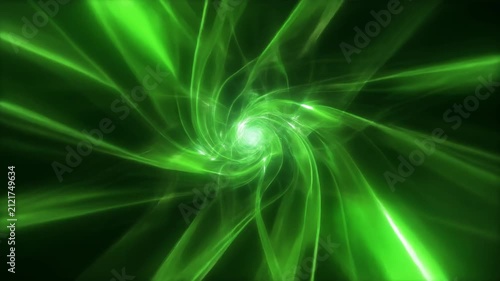 Green energy flow animation steady and calm forward movement