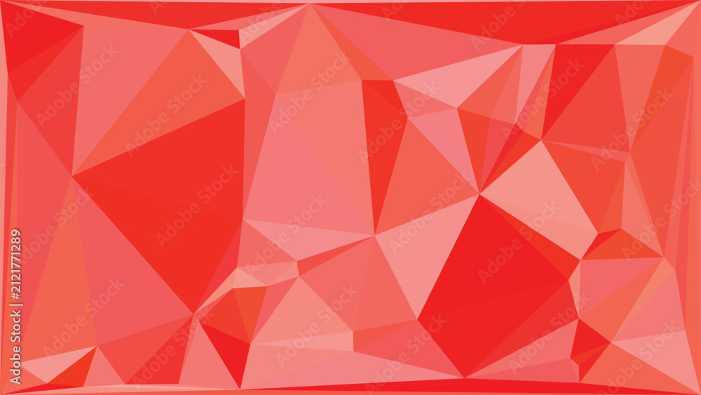 Fototapeta premium Abstract Red Geometric Background with Triangles