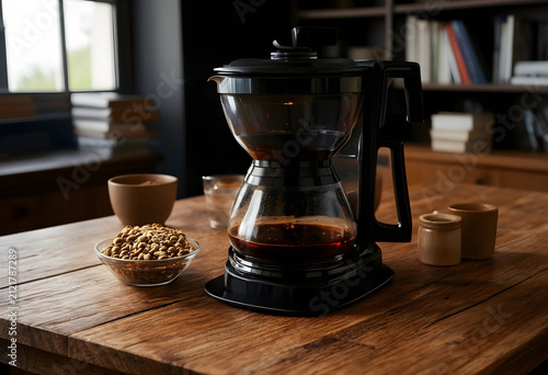 Coffee brewing in a modern ...