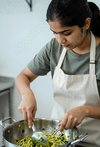 Young indian woman in an ap...