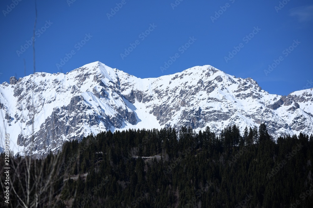 Foto The Alps after a winter snowfall
