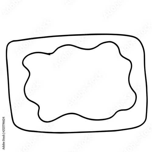 Cute handrawing black star, rectangle,ellips heart.  Frames and Doodles for Creative Journaling and Scrapbooking 