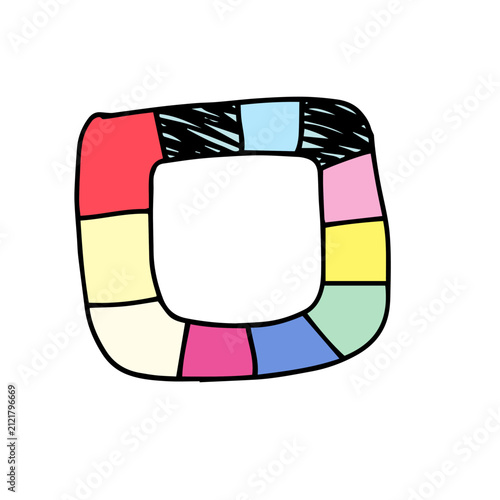 Rectangle Frames and Doodles for Creative Journaling and Scrapbooking