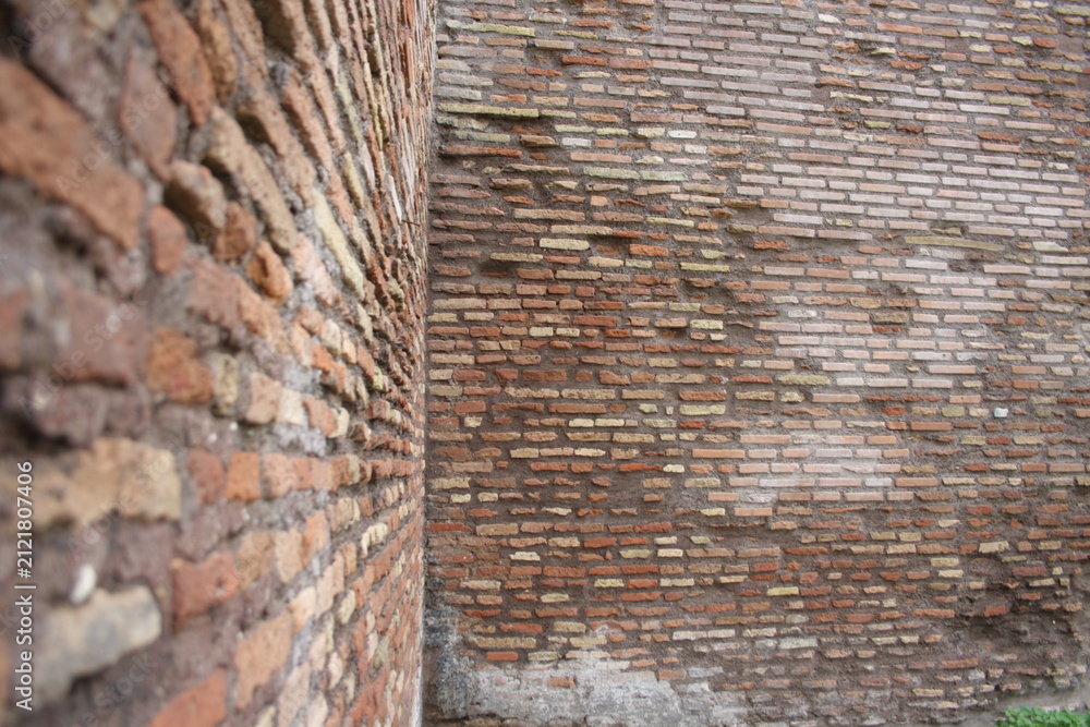 Photography old brick wall