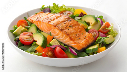 healthy salmon salad