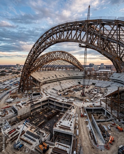 stadium construction arch