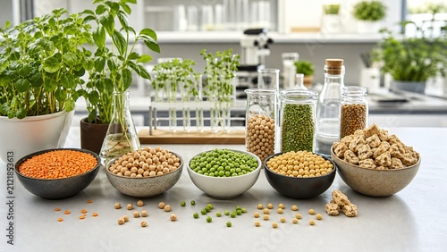 Plant Based Protein Ingredients and Legumes in a Modern Food Lab