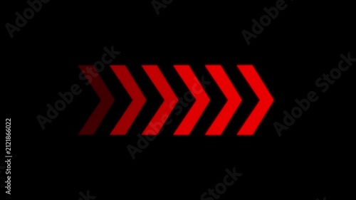 arrow icon concept animation right to left direction looping arrow loading and navigation symbol.arrow icon 4k