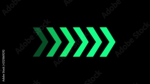 arrow icon concept animation right to left direction looping arrow loading and navigation symbol.arrow icon 4k