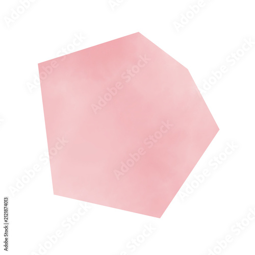 ダスティローズ 水彩ペーパーピース 背景透過PNG / Dusty Rose Watercolor Paper Piece Isolated PNG
