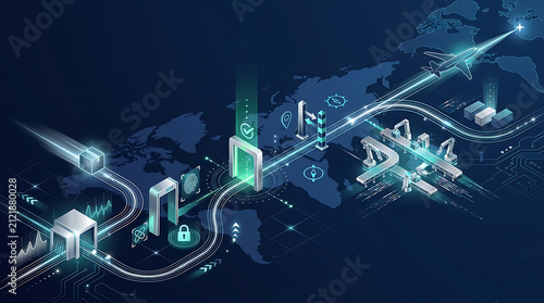 Futuristic Global Supply Chain: Automation, Security & Real-Time Logistics Network