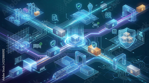 Futuristic Global Supply Chain: Secure Digital Logistics & Efficient Network Management