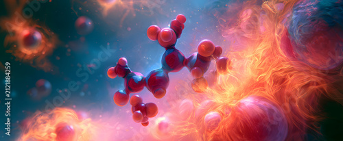 Vivid molecular snapshot of a prostaglandin compound dancing in the inflammatory response.