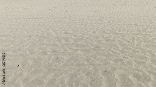 Canvastavla Close up view of wind swept sand ripples on beach surface