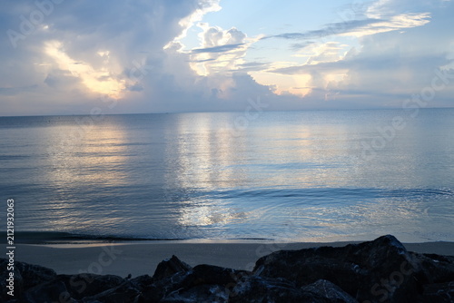 Canvas Print sunset over the sea