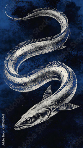 Deep-Sea Hairtail Decorative Art Print
