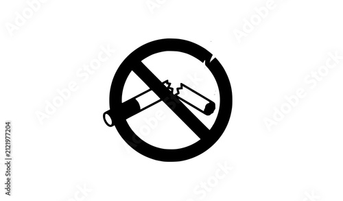 no smoking sign on white background