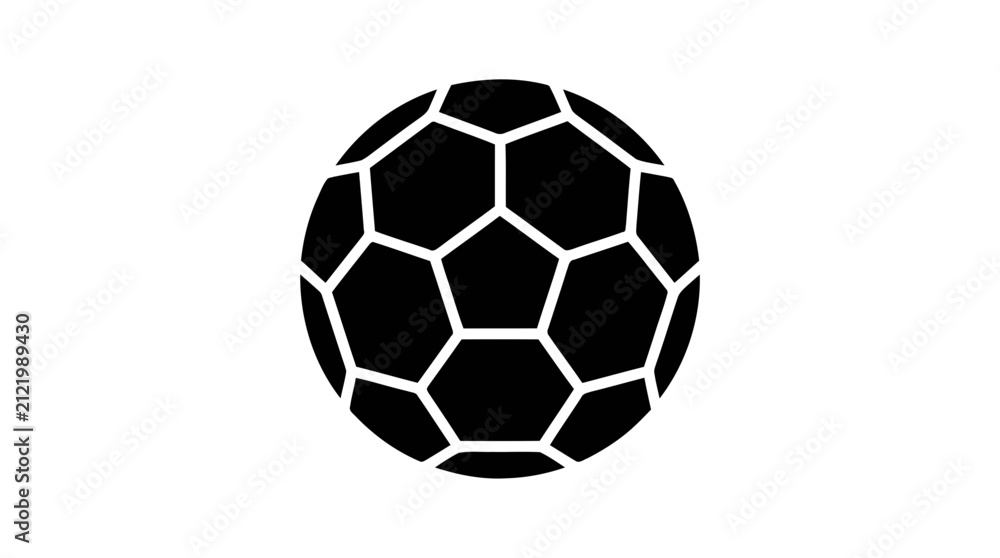 Fototapeta premium Vector illustration of soccer ball icon vector illustration on a transparent background