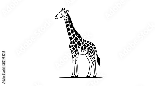 Photography Minimalist Giraffe Illustration