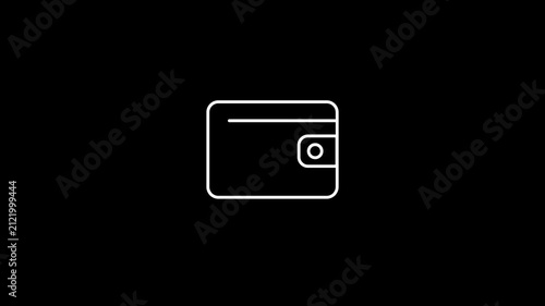 Investment Earnings Incoming Dollar Coin Deposit And Wallet Loop Animation