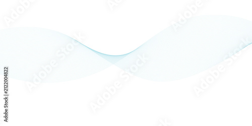 Abstract music wave element for design. Vector illustration of smooth motion dynamics. EPS 10. 