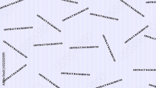 Abstract blue line and text on white background.