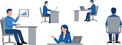 Office teamwork, business productivity, workplace success, data analysis, modern design, collaboration growth, professional icons, creative ideas, leadership skills, innovation