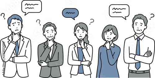 Confusion icons, problem solving, workplace doubt, decision making, teamwork collaboration, student success, modern design, productivity tools, creative ideas, motivation