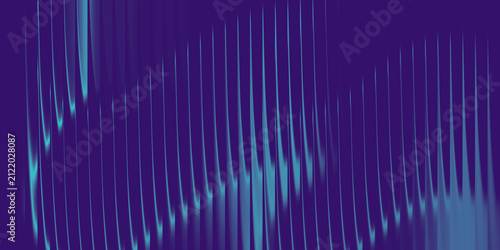 Abstract background with vertical light blue glowing lines on a dark purple surface