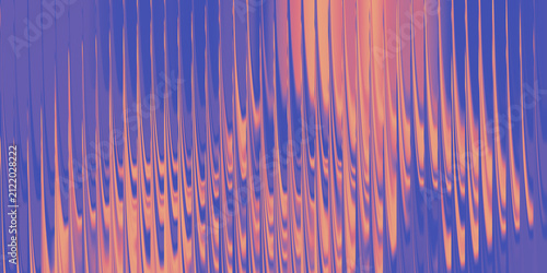 Abstract background with vertical wavy lines in blue and orange gradient colors