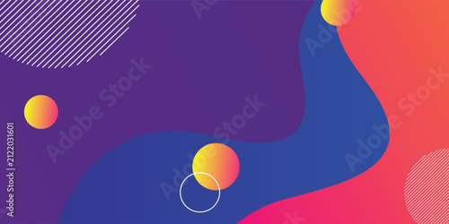 Colorful geometric background. Liquid color background design. Fluid shapes composition. Creative element design in vetor illustration