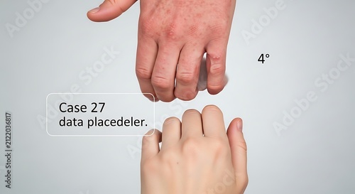 Close-up of human hands touching against a clean white background with touching