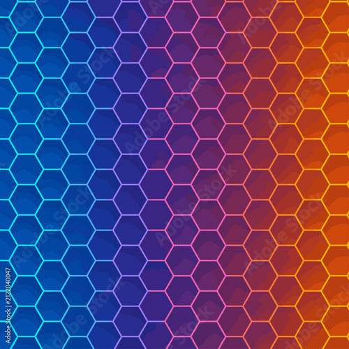 六角形ハニカムパターン背景素材