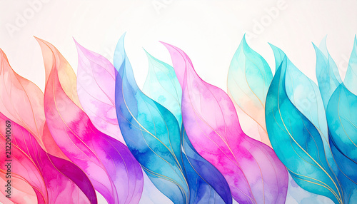 abstract background with colored wavy lines in the form of waves. abstract background for Stress Awareness Month
