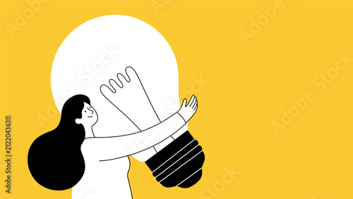 Big idea Vector illustration for web banner, social media banner, business presentation, marketing material 