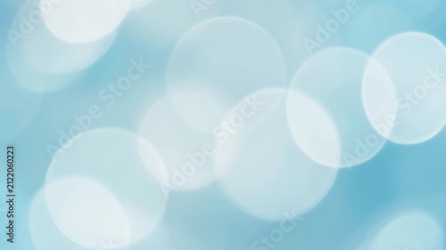 Light Blue Bokeh Circles Abstract Background