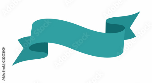 Quadro su tela Turquoise blue airplane flying in clear sky.
