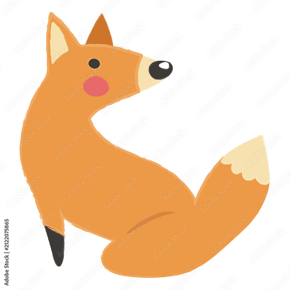 Obraz premium Fox png illustration, transparent background