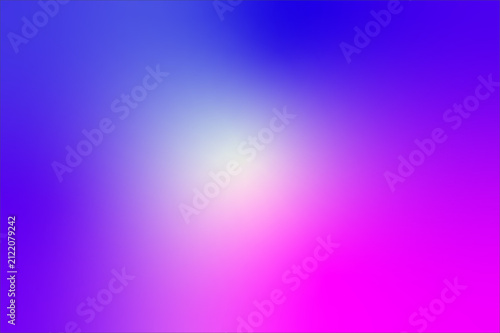 Abstract background featuring a smooth and vibrant gradient transition from deep blue to bright magenta with a soft glowing light center