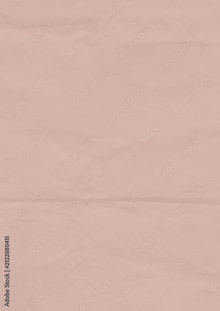 Fototapeta premium Textured pink paper background with subtle creases and folds.