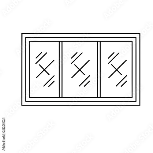 Three Panel Window Outline