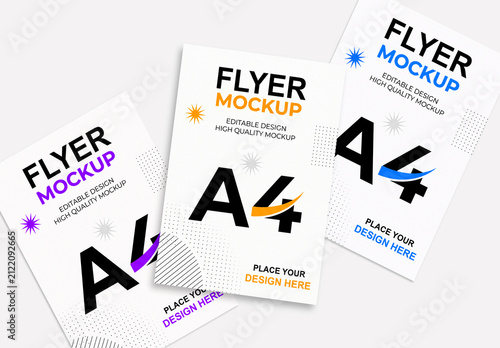 Professional Triple Flyer Presentation Mockup