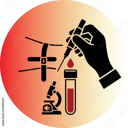 Blood Sample Collection Procedure Illustration