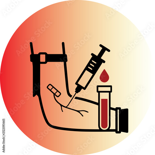 Blood Sample Collection Procedure Illustration