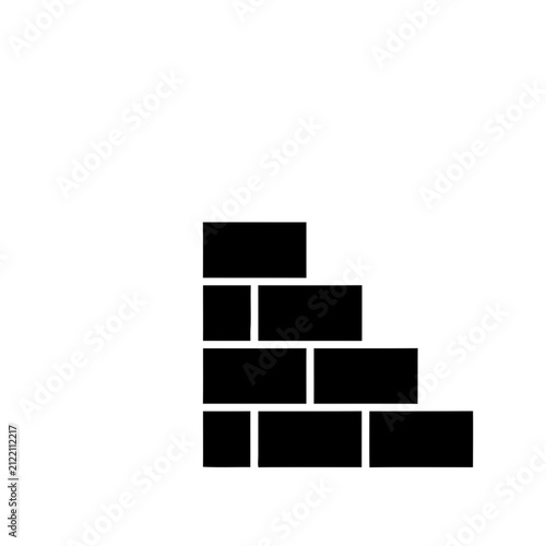 Black brick wall pattern