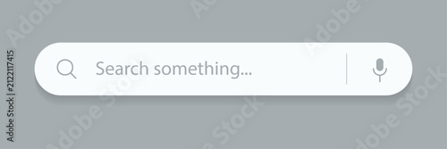 Bild auf Leinwand Search bar form vector for website user interface