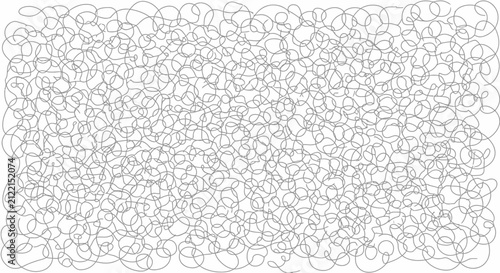 Abstract black scribble line pattern.