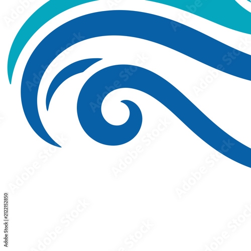 Abstract Blue and Teal Swirls
