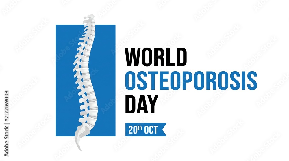 Obraz premium World Osteoporosis Day, spine, health awareness