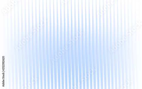 Abstract white fluted glass texture with soft light blue gradient vertical line ribbed pattern background
